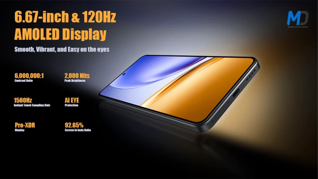 120Hz AMOLED display