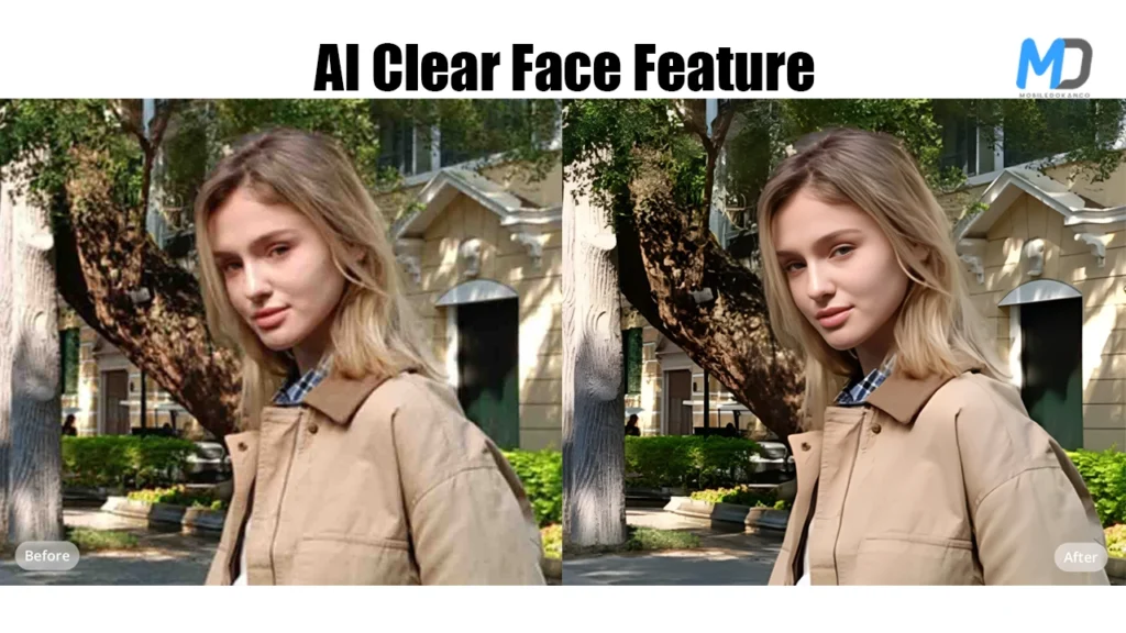 AI Clear Face Feature