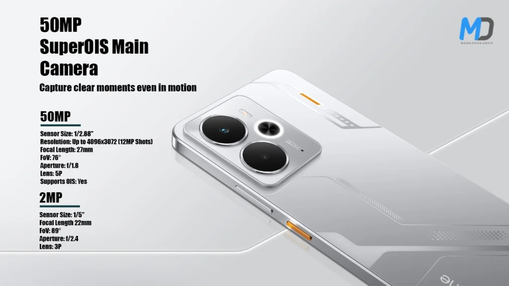 50MP and 2MP Rear Camera