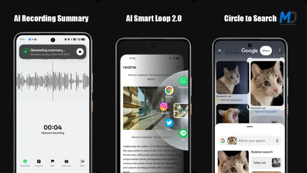 Realme UI 6.0 interactive features